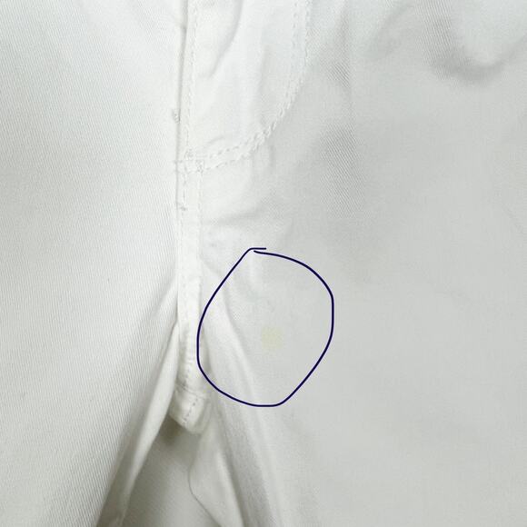 Calvin Klein Skinny Crop Mid-Rise White Denim Jeans Size 2 - Picture 4 of 13